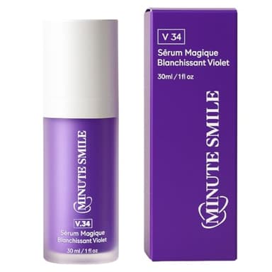Sérum dentifrice violet v34, sérum v34, blanchiment des dents, corrécteur de couleur des dents, blanchit les dents, Sérum de Correction de Couleur, pour dent sensible, minute smile
