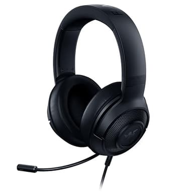 Razer Kraken X Lite - Casque de Jeu PC Filaire ultraléger - Microphone cardioïde Pliable Surround Sound (230 g léger, 3,5 Jack pour PS4, PS5, Switch, Xbox One, Xbox Series X|S) Noir