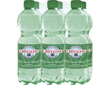 Cristaline Eau De Source Gazeifiee - Le pack de 6x50cl