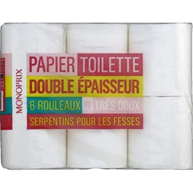 Monoprix Papier toilette double épaisseur - Les 6 rouleaux