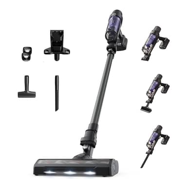 Rowenta X-Pert 7.60 Aspirateur balai sans fil, Puissance 140W, 1,2kg, Batterie jusqu'à 45 min RH6A31WO, Violet