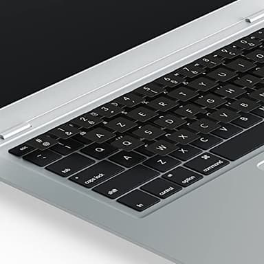 Lacerto® | 15x15 mm – Autocollant français pour clavier Mac avec laminé de protection mat | Autocollants Clavier français Pour Mac | French Stickers AZERTY for MAC Keyboard | Noir