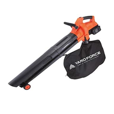 Yard Force 40V Aspirateur, Souffleur, Broyeur de Feuilles sans Fil, Fonction 3 en 1, 230km/h, Batterie Li-Ion et Chargeur LB C20