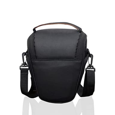 HIUOUIH Sac Appareil Photo SLR Sacoche Reflex BandoulièRe Etanche Anti-Shock Housse Pochette avec Amovible pour DSLR NuméRique Camera, Noir