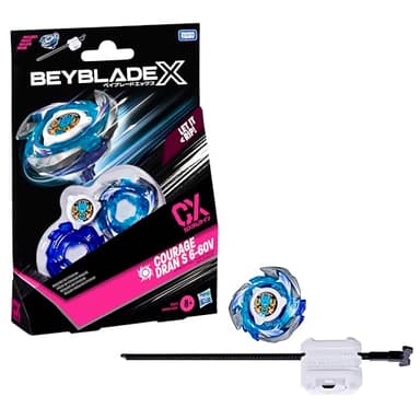 Beyblade X Starter Pack Courage Dran S 6-60V CX avec toupie et Lanceur