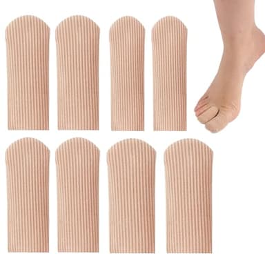 8 Pcs Protection Orteil,Protege Orteil,Protège Orteil,Capuchon Orteil,Coussinets Anti-Friction, Pour Hommes Et Femmes Idéal Pour Soulager Les Cors, Les Ampoules Et Les Callosités