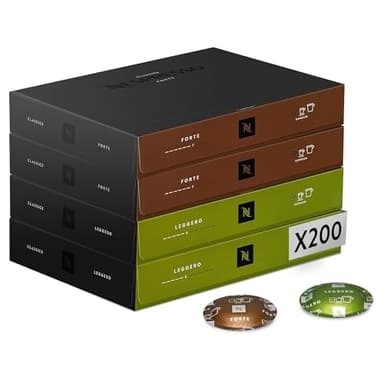 Nespresso Professionnel - Assortiment Espresso - 200 Capsules de Café (4 boîtes de 50) - Adapté aux Professionnels