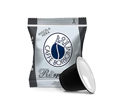 Caffè Borbone Respresso, Mélange Noir - 100 Capsules - Compatibles avec les machines à café à usage domestique Nespresso*