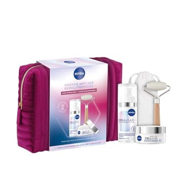 NIVEA - Trousse Soin Visage Anti-Âge Révolutionnaire - Sérum Ultime Jeunesse Epigenetics (30 ml) - Technologie Age Clock + Soin de Jour FPS 30 Cellular Expert Filler (50 ml) - Tous Types de Peaux