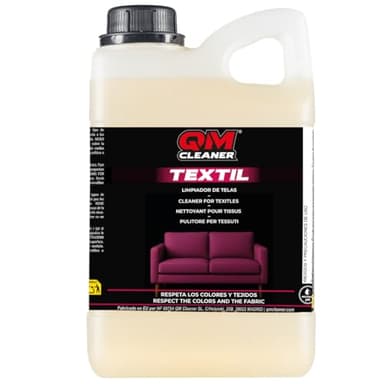 QM Cleaner Textile | Nettoyant pour tous types de tissus : chaises, fauteuils, tapis… Neutralise les odeurs (2 litres)