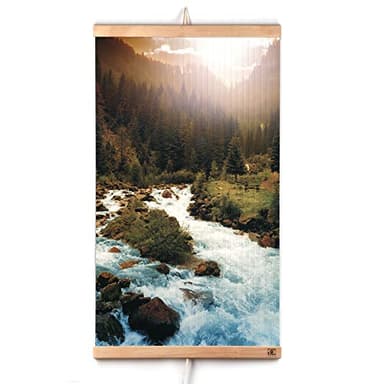 CG Home Panneau Chauffant Mural à Infrarouge Rivière - En Carbone - Mince et Léger - 230V 430W. Efficacité énergétique - Chauffage Rapide - Polyvalent - Sûr - Durable. Enroulable et Portable