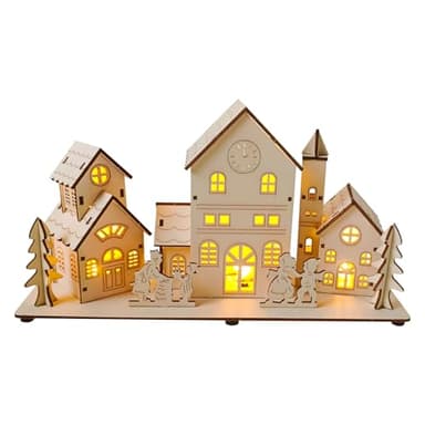 Lot de 6 lampadaires de Noël miniatures en résine artificielle pour maison de poupée
