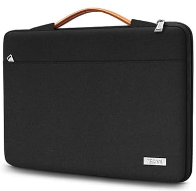 TECOOL Housse 13 Pouces Ordinateur Portable Compatible avec MacBook Air 13 13.6 M3 M2 M1 2024 2022-2018,MacBook Pro 13 M2 M1 2022-2016, Pochette PC Portable pour 13" ipad Pro/AIR M4 M2 2024,Noir