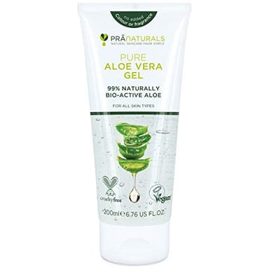 Gel à L’Aloe Vera PraNaturals 200ml Apaisant naturel et hydratant nourrissant (Paquet de 1)