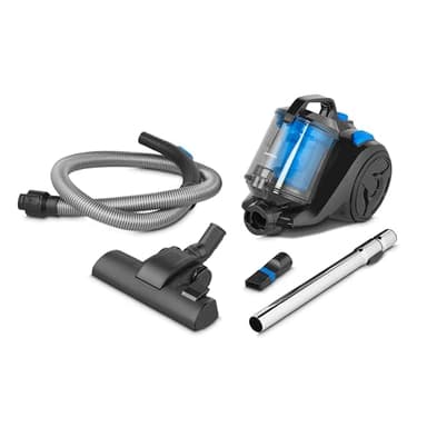 MEDION E2001 Aspirateur cyclonique (sans Sac, 800 W, bac à poussière 2 L, Rayon d’Action 7 m, Filtre HEPA Lavable)