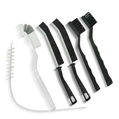 Lot de 6 brosses de nettoyage professionnelles avec suceur plat et nettoyeur de tambour pour machine à laver, évier, toilettes, fenêtre, petits espaces