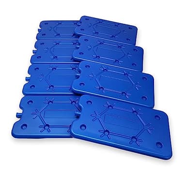 ToCi 8 blocs réfrigérants de 400 ml chacun – Éléments de refroidissement plats pour sac isotherme et glacière - Minces blocs réfrigérants sans BPA et inoxydables - Coussins de refroidissement