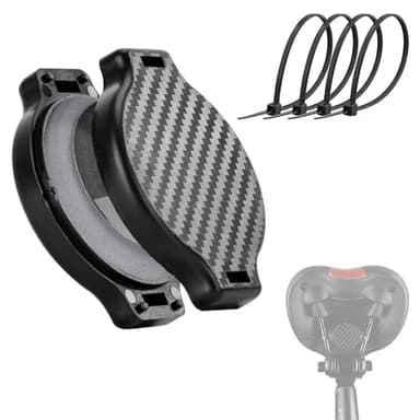 Support de Vélo Airtag, Airtag pour Vélo, Support Anti Vibration Etanche, Support de Vélo Caché pour AirTag avec 4 Attaches de Câble pour Vélos