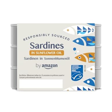 by Amazon MSC Sardines À l'huile De Tournesol, 3x125g