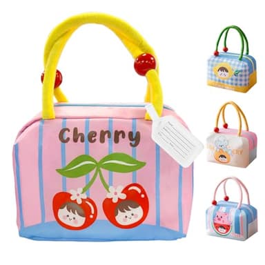 Shyllin Sac Isotherme Bebe, 4.5L Petite Glaciere Enfant, Panier Gouter Enfant, Pochette Isotherme, pour la Maternelle, le Déjeuner, Pique Nique (Rose, S)