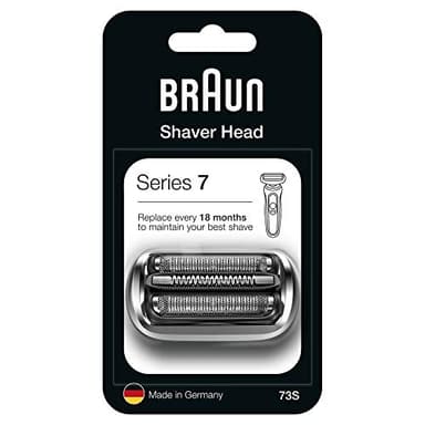 Braun Tête De Rasoir Electrique Homme Series 7 73S ORIGINALE Argentée, Remplacement De La Grille Pour Un Rasage De Près, Recharge Pour Rasage Efficace De La Barbe, Pièce De Rechange OFFICIEL