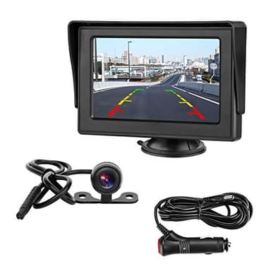 Caméras de Recul pour Voiture avec écran LCD 4,3" - Caméra de recul étanche IP68 - Système d'aide au stationnement