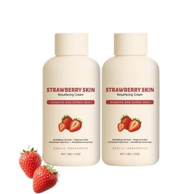 Traitement de la peau à la fraise, crème contre la kératose pilaire, complexe triple acide pour la kératose pilaire, lisse les bras et les jambes, aide à réduire les imperfections