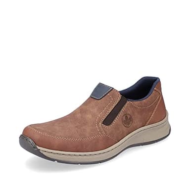 Rieker Homme Chaussures Basses 14362, Monsieur Mocassin,Chaussons,Semelle intérieure Amovible,Chaussures de Loisirs,Marron (Braun / 24),41 EU / 7.5 UK