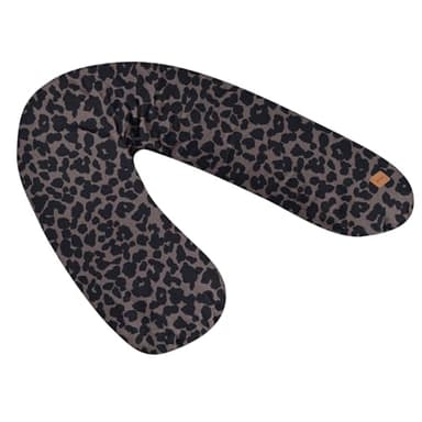 BÉABA, Big Flopsy, Coussin Allaitement/Grossesse, Oreiller Maternité, Multifonctions, Convient pour Dormir/Allaiter, Soutien, Détente et Confort Optimal, Nuit Apaisée, Fleur de Coton, Oekotex, Leopard