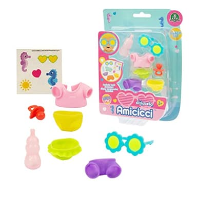 Cicciobello Amicicci, Set Vêtements et Accessoires, Thème Plage, Jouet pour Enfants dès 3 Ans, GIOCHI PREZIOSI, CC041