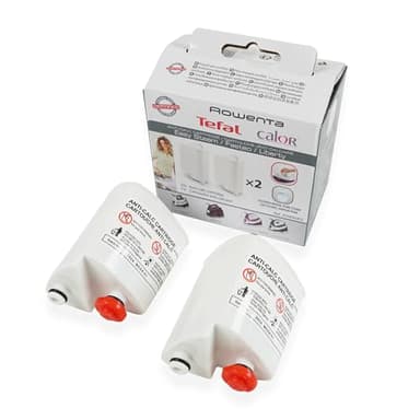 Distri+ - Lot de 2 cartouches filtrantes anti-calcaire pour centrale vapeur - compatible avec Rowenta, Calor, Tefal Easy Steam, Liberty, Fasteo – référence d'origine XD9060E0