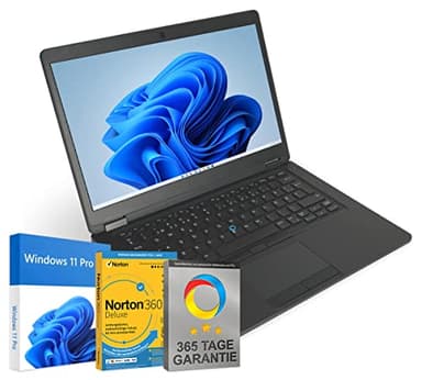 Dell Latitude 5480 14" Intel Core i5-7300U @ jusqu'à 3,5 GHz 8 Go 256 Go SSD Windows 11 Pro logiciel antivirus gratuit Webcam HDMI 365 jours garantie (reconditionné)
