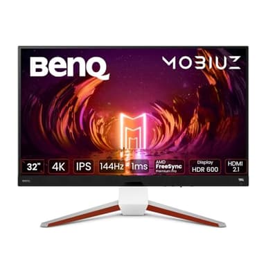 BenQ MOBIUZ EX3210U Écran 4K Gaming (32 Pouces, IPS, 144 Hz, 1ms, HDR 600, HDMI 2.1, 48 Gbps bande passante complète, VRR compatible pour PS5, télécommande)