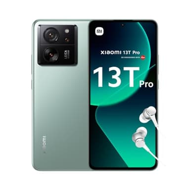 Xiaomi 13T Pro - Écran CrystalRes AMOLED 144Hz, Batterie 5000mAh, Charge 120W, Caméra Leica, 16GB+1TO, Vert (Version Française + 2 Ans de Garantie)