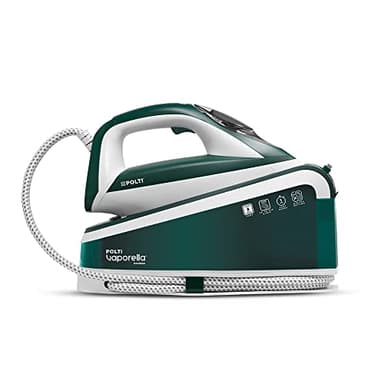 Polti Vaporella Express VE30.20, Fer à Repasser avec Générateur de Vapeur, Fonction Eco, 8 Bar, Réservoir 1,6 L, Réglage Numérique, Vert et Blanc