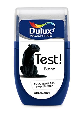 Dulux Valentine Peinture Testeur Crème de Couleur - Murs et Boiseries - Mat - Couleur Blanc 30 ml