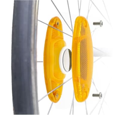 OVERADE Innovation Française - AIRFLEC x2 - Support pour Tracker GPS AIRTAG - Catadioptres de Roues - Alarme Antivol Vélo