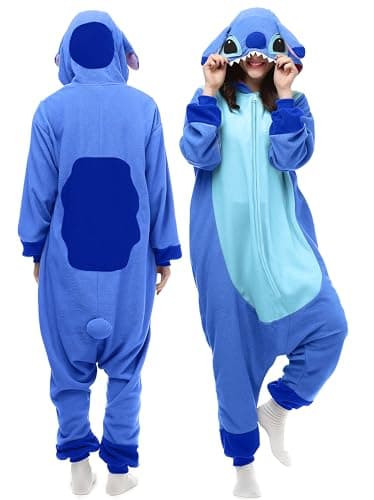 shelovely Combinaison Pyjamas Onesies Unisexe Adulte Animal Cosplay Deguisement Kigurumi Halloween Costume Femme Homme