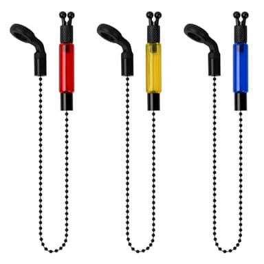 emperoch Détecteurs de Touche - 3 Indicateurs de Touche Swinger pour la Pêche à la Carpe - Indicateurs de Touche ND Bien Visibles - Accessoire de Pêche de Nuit