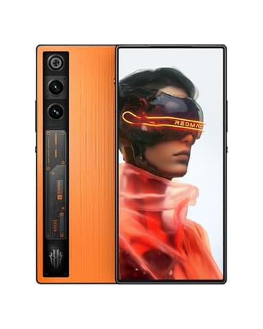 REDMAGIC 10 Air 120Hz Smartphone Gaming, 5G Android Téléphone Portable, 16GB RAM+512GB ROM, Snapdragon 8 Gen 3, 6.8" AMOLED Écran, FHD+, 50MP Caméra, 80W Chargeur, Dual-Sim, NFC Orange