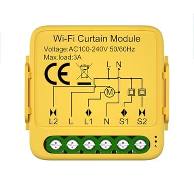 Hanzete Tuya Module de rideau Intelnt WiFi motorisé pour volet roulant Télécommande compatible avec Alexa et Assistant pour passerelles de commande vocale nécessaires