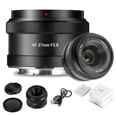 7artisans 27MM F2.8 Objectif adapté Sony E Monture autofocus Grand Angle APS-C Fascinant pour Une Photographie époustouflante Alpha a7 a7III a7R a7RII I a7RIV a7S a7SII a9 a5000 a6600 a6700 zv-e10