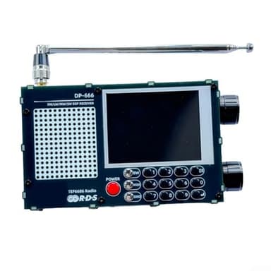 DP666 Radio haute sensibilité avec puce TEF6686, réception pleine bande y compris FM AM ondes courtes et capacités RDS pour les amateurs de voyage (noir)