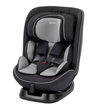 Safety 1st Alena i-Safe, Siège Auto Bebe & Enfant Evolutif, 0–12 ans, 40–150 cm, Siège auto Evolutif, Installation Ceinturée, Réducteur Nouveau-né, 11 Niveaux Appui Tête, 6 Inclinaisons, Léger, Noir