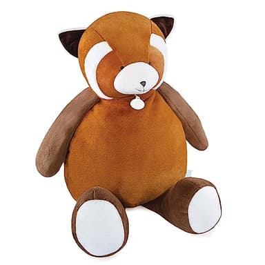 Doudou et Compagnie - Peluche Géante Panda Roux - Marron - 100 cm Taille XXL - Très Grande Peluche - Idée Cadeau Naissance pour Enfants Filles et Garçons - Collection Unicef - DC4065
