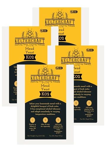 Keltercraft K02 Levure Hydromel [40g: Pour 100L] Yeast | Faites votre propre vin d'hydromel !