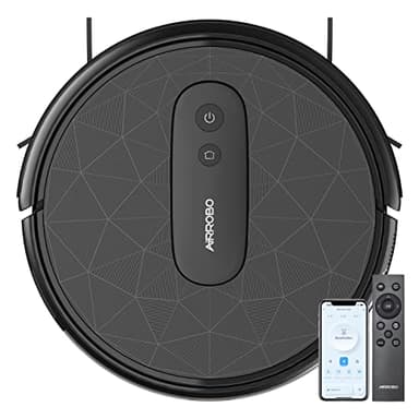 AIRROBO P20 Aspirateur Robot, 2800Pa Puissance d'Aspiration, 120 Mins d'Autonomie, Robot Aspirateur Intelligente Connecté WiFi/App, Silencieux Idéal pour Poils d'animaux, Cheveux, Poussière
