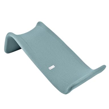 BÉABA, Transat de Bain Bébé Ergonomique, Premier Âge, Transatdo, Anti-dérapant, Tissu Mesh séchage rapide, Lavable, Bleu Baltique