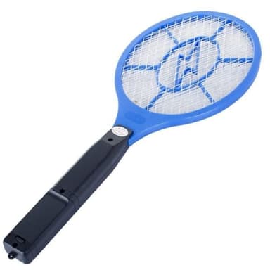 PARENCE.- Raquette Electrique Anti Insectes - A Piles AA (non incluses), 43x17cm, Mouches, Moustiques, Guêpes - Couleur Aléatoire