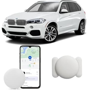 Traceur Localisateur D’Objets Bluetooth, Android Traceur magnétique caché pour Voiture sans Frais mensuels, GPS Tracker pour Enfants Animaux avec Goo- gle Find My Device no SIM (1 Blanc)